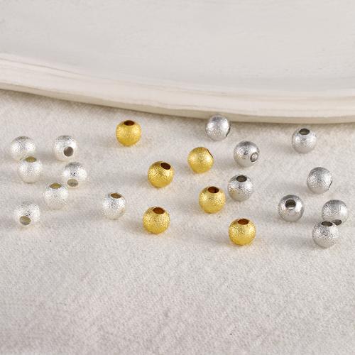 Brass Jewelry Beads Round plated DIY nickel lead & cadmium free Sold By PC