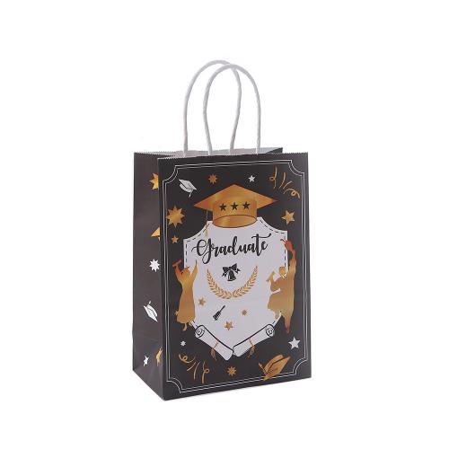 Kraft Gift Bag, Afdrukken, verschillende ontwerpen voor de keuze, 150x80x210mm, Verkocht door PC