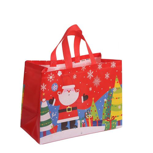 Tessuti non tessuti Bag Regalo di Natale, Stampa, diversi modelli per la scelta, 330x250x170mm, Venduto da PC