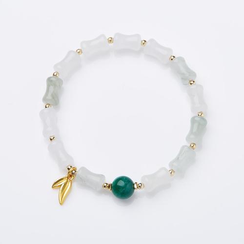 Gemstone Armbånd, håndlavet, mode smykker & Unisex & forskellige stilarter for valg, Længde Ca. 14-16 cm, Solgt af PC