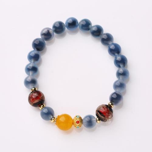 Bracelet de bijou en agate , fait à la main, bijoux de mode & styles différents pour le choix & pour femme, Longueur Environ 14-16 cm, Vendu par PC