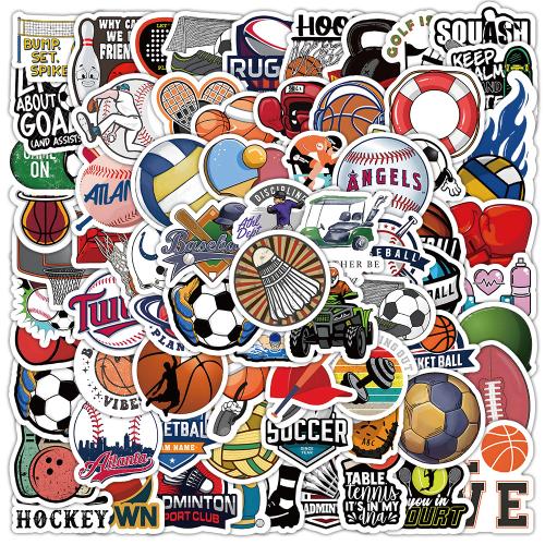 Sticker Paper PVC Plastic with Adhesive Sticker DIY & waterproof mixed colors About  2-8cm Sold By Lot