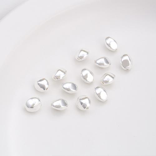 Brass Spacer Beads plated DIY platinum color Sold By PC