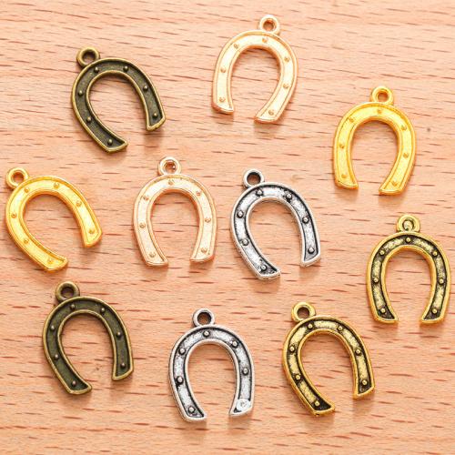 Zinc Alloy Pendants Horseshoes plated DIY Sold By Bag