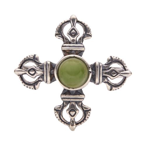 925 Sterling Silver Cuff Finger Ring with Gemstone Cross vintage & for woman US Ring Sold By PC