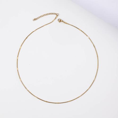 Chaîne collier , Acier inoxydable 304, avec 5cm chaînes de rallonge, bijoux de mode & pour femme, plus de couleurs à choisir, 1.20mm, Longueur Environ 45 cm, Vendu par PC