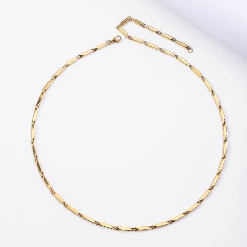 Stainless Steel Chain Necklace 304 Stainless Steel fashion jewelry & Unisex 3mm Sold By PC