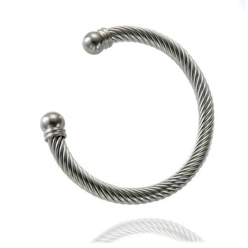 Nerezová ocel náramek, 304 Stainless Steel, módní šperky & pro ženy, Původní barva, 7mm, Vnitřní průměr:Cca 67mm, Prodáno By PC