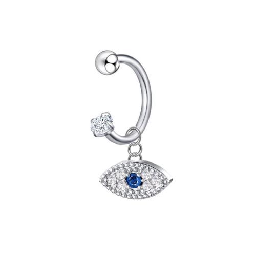 Cruach dhosmálta Cluas Piercing Jewelry, 304 Cruach dhosmálta, plátáilte, unisex & stíleanna éagsúla do rogha & micrea réiteach zirconia ciúbach, dath bunaidh, Díolta De réir PC