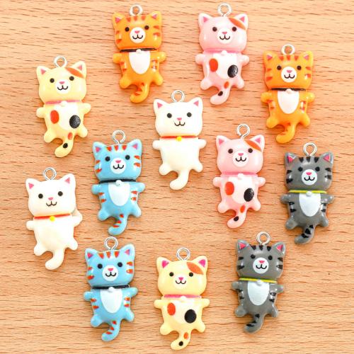 Resin Pendant, Cat, DIY, more colors for choice, Sold By PC