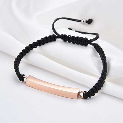 Stainless Steel Jewelry Bracelet 304 Stainless Steel Adjustable & fashion jewelry & Unisex black Length Approx 25 cm Sold By PC