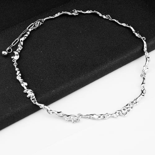 Sinc Alloy geansaí Necklace Slabhra, jewelry faisin & do bhean, Fad Thart 51 cm, Díolta De réir PC