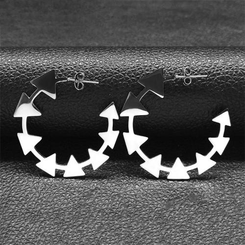 Roestvrij staal Stud Earrings, 304 roestvrij staal, mode sieraden & voor vrouw, meer kleuren voor de keuze, 37x39mm, Verkocht door pair