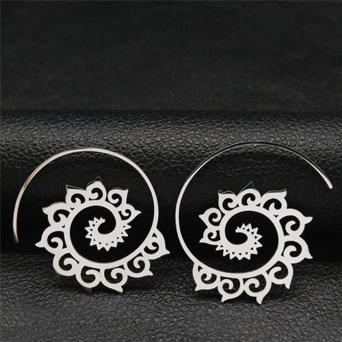 Roestvrij staal Stud Earrings, 304 roestvrij staal, mode sieraden & voor vrouw, meer kleuren voor de keuze, 45x40mm, Verkocht door pair