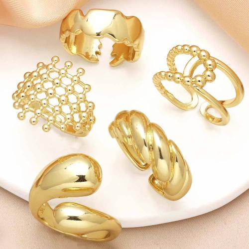 Brass Finger Ring gold color plated fashion jewelry golden nickel lead & cadmium free Sold By PC