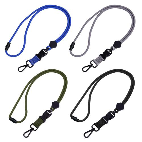 Polyester Cellphone Lanyard with Plastic & Zinc Alloy durable Sold By Lot