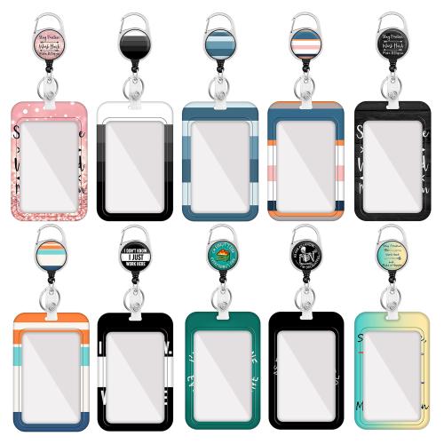 ABS Plastic Card Holder with Zinc Alloy & epoxy gel Sold By Lot