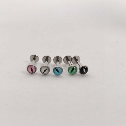 Divat Personality Body Piercing Ékszerek és kiegészítők, Titanium Steel, egynemű & különböző méretű a választás & zománc, több színt a választás, Által értékesített PC