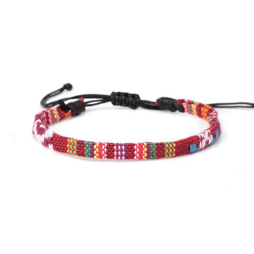 Moda criar pulseiras de fio de cera, algodão, with Fio de cera, feito à mão, unissex & Vario tipos a sua escolha, Mais cores pare escolha, comprimento Aprox 16 cm, vendido por PC