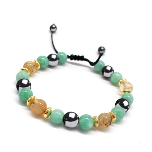 Gemstone Bracelets with Crystal Thread & Unisex Sold By PC