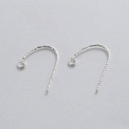 925 Sterling Sølv Hook Earwire, du kan DIY & forskellige stilarter for valg, Solgt af par