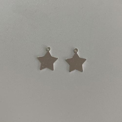 925 Sterling Silver Pendant Star DIY  Sold By PC