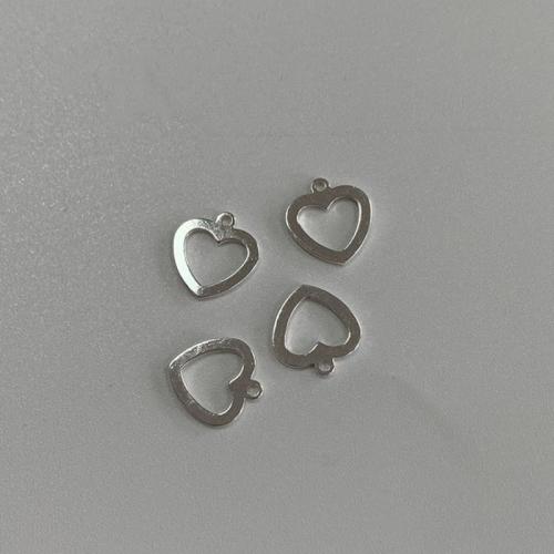 925 Sterling Silver Pendant Heart DIY Sold By PC