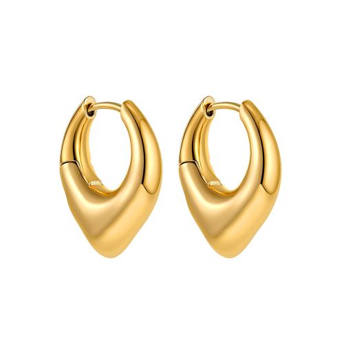 Brass Leverback Earring 18K gold plated fashion jewelry & for woman golden Sold By Pair