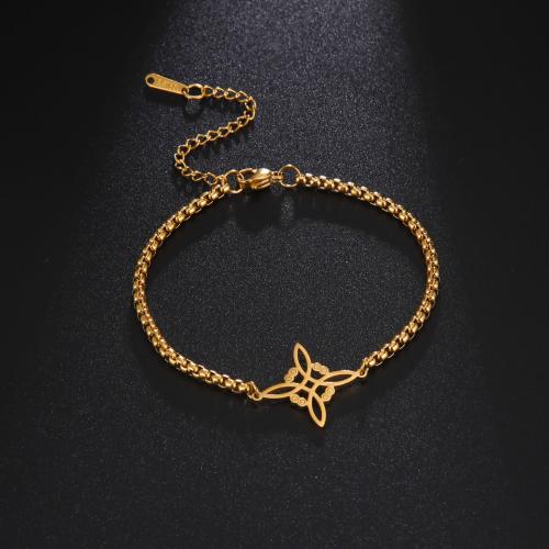 Edelstahl Schmuck Armband, 304 Edelstahl, mit Verlängerungskettchen von 5cm, plattiert, Modeschmuck, keine, Länge 17 cm, verkauft von PC