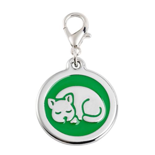 Zinc Alloy Pet Tag plated DIY & epoxy gel 25mm Sold By PC