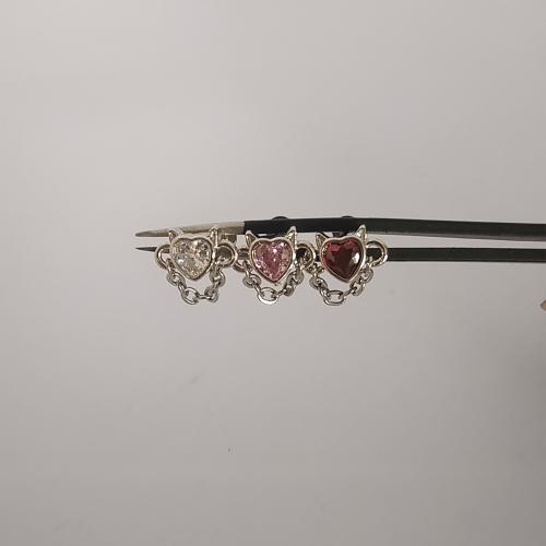 Fashion Personlighet Body Piercing Smycken Och Tillbehör, Mässing, Unisex & olika storlek för val & micro bana cubic zirconia, fler färger för val, Säljs av PC