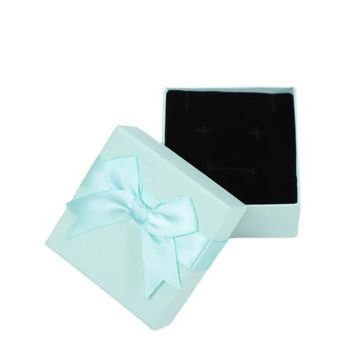 Jewelry Gift Box Paper dustproof & multifunctional  skyblue Sold By PC