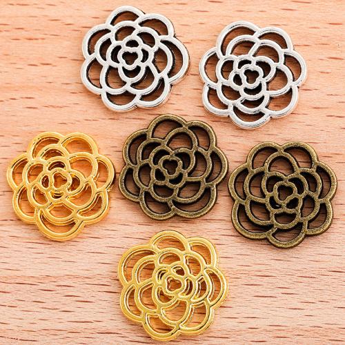 Zinc Alloy Flower Pendants plated DIY Sold By Bag