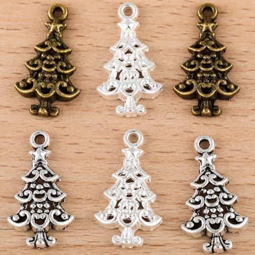 Zinc Alloy Christmas Pendants Christmas Tree plated DIY Sold By PC