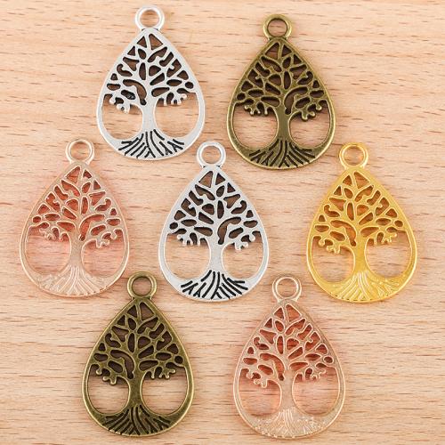 Zinc Alloy Pendler, Teardrop, forgyldt, du kan DIY, flere farver til valg, 32x21mm, 100PC/Bag, Solgt af Bag