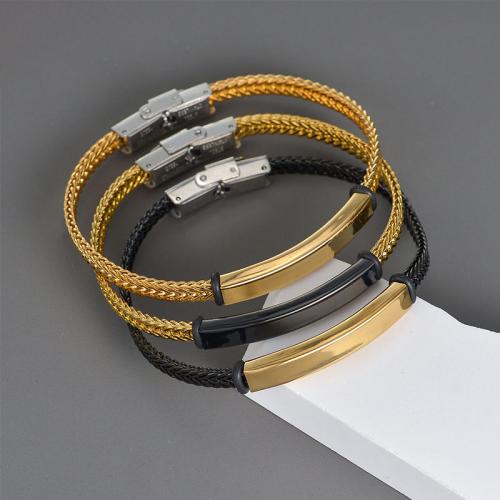 Bracciale gioielli in acciaio inossidabile, 304 acciaio inox, gioielli di moda & per l'uomo, nessuno, Lunghezza Appross. 22 cm, Venduto da PC