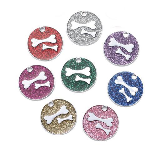 Zinc Alloy Pet Tag plated DIY & epoxy gel 25mm Sold By PC