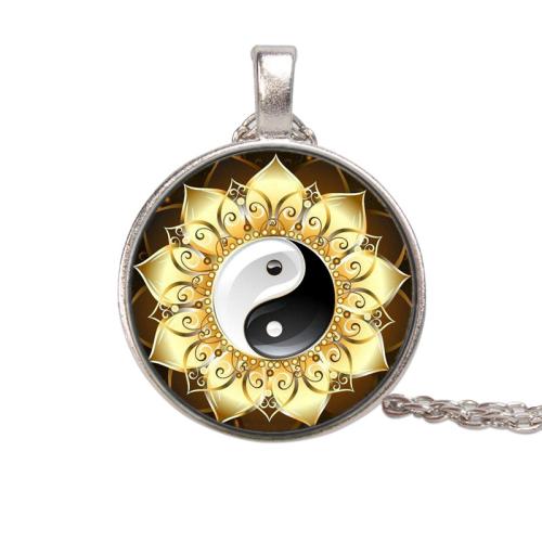 Zinc Alloy Jewelry Necklace with Glass plated Unisex Length Approx 51-80 cm Sold By PC