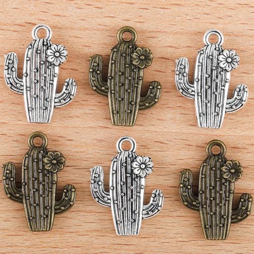 Zinklegering Hangers, Zinc Alloy, Opuntia Stricta, plated, DIY, meer kleuren voor de keuze, 20x15mm, Verkocht door PC