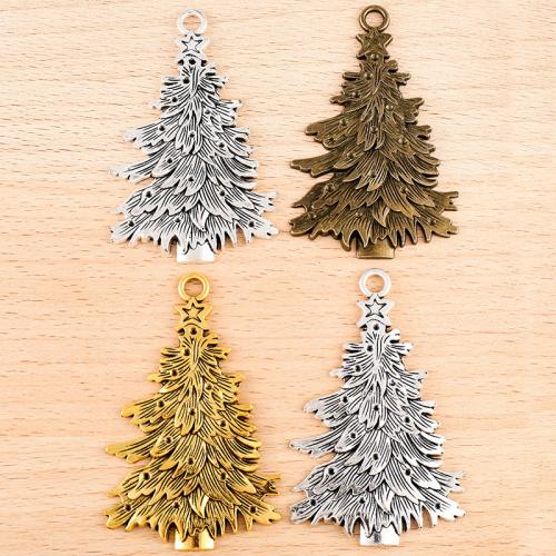 Zinc Alloy Christmas Pendants Christmas Tree plated DIY Sold By PC