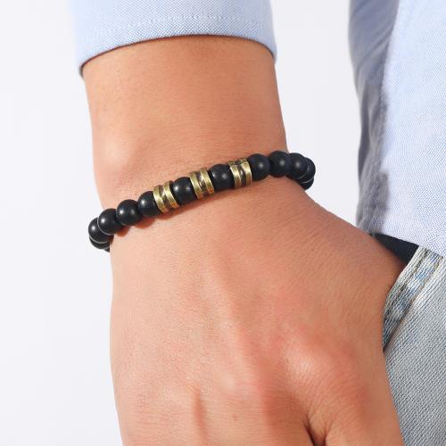 Bracelets en bois, avec alliage de zinc, Placage, unisexe, protéger l'environnement, sans nickel, plomb et cadmium, Vendu par PC