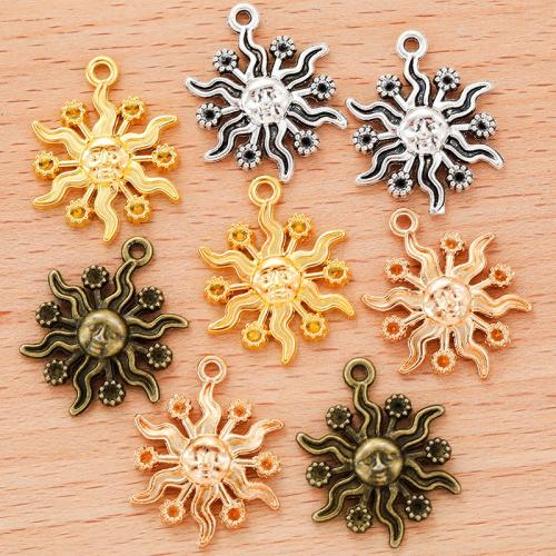 Zinc Alloy Pendants Sun plated DIY Sold By PC