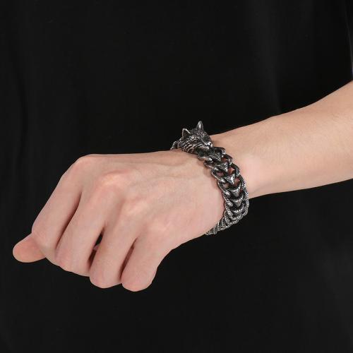 Stainless Steel Jewelry Bracelet 304 Stainless Steel Vacuum Ion Plating for man Sold By PC