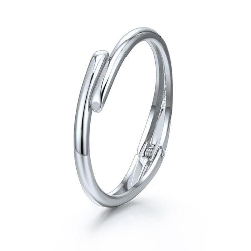 Zinc Alloy Bangle Smykker, mode smykker & for kvinde, flere farver til valg, Diameter:66mm, Solgt af PC