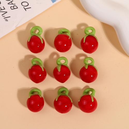 Fashion Lampwork Pendants Tomato DIY red Sold By PC