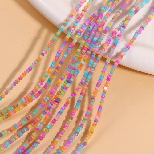 Natural Freshwater Shell Beads DIY multi-colored 3mm Sold By Strand