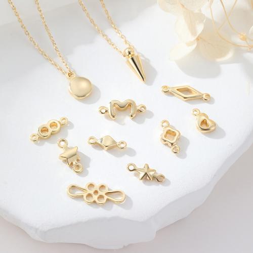 Brass Jewelry Connector plated DIY gold Sold By PC