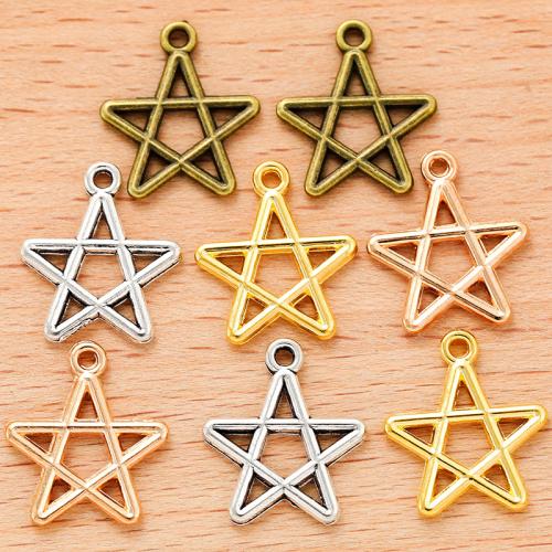 Zinc Alloy Star Pendant plated DIY Sold By PC