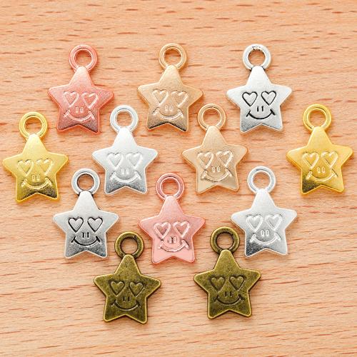 Zinc Alloy Star Pendant plated DIY Sold By PC