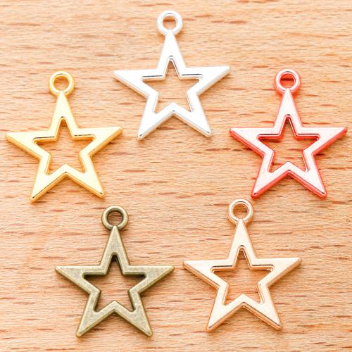 Zinc Alloy Star Pendant plated DIY Sold By PC